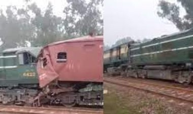 Passenger train collides with goods train in Pakistan's Punjab province, at least 31 injured in the accident