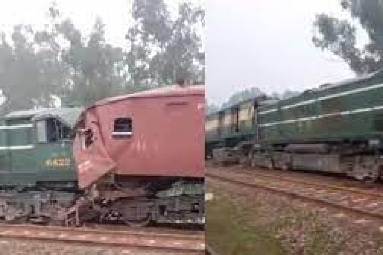 Passenger train collides with goods train in Pakistan's Punjab province, at least 31 injured in the accident