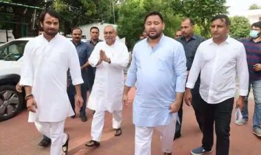 बीजेपी ओनली डिवाइड्स”: तेजस्वी यादव नीतीश कुमार के साथ जैसा कि उन्होंने बिहार में दावा किया है