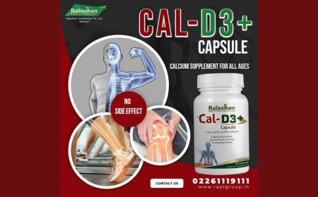 राजस्थान औषधालय का केल डी3 प्लस कैप्सूल रखे मनुष्य के कैल्शियम का ख्याल