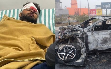 Rishabh Pant Accident: ऋषभ पंत की कार का भीषण एक्सीडेंट, सिर और पीठ समेत कई जगह गंभीर चोटें